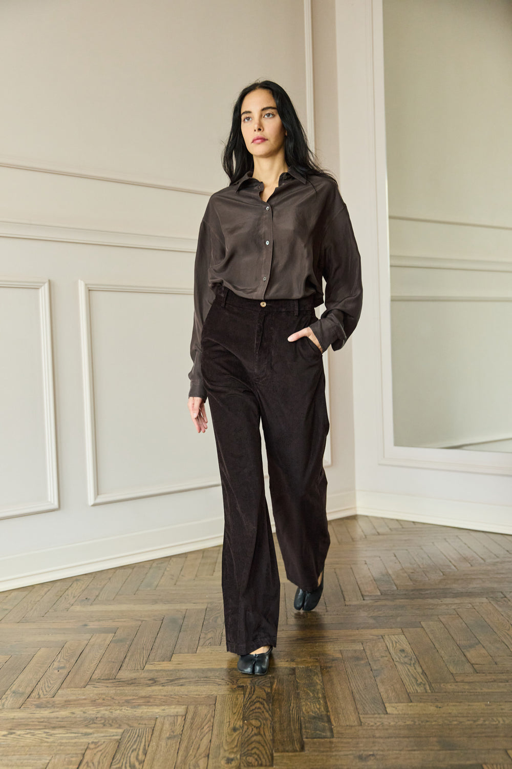 Pants Nini Velvet Brown
