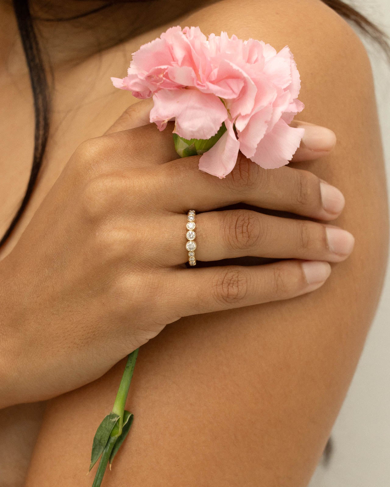 
                  
                    Made to Order | April First 14k Gold Bezel Ombre Ring
                  
                