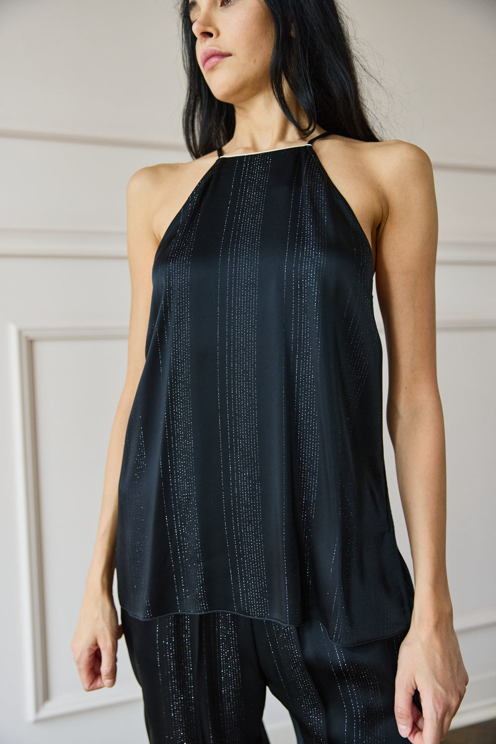 Pinstripe Top Notte