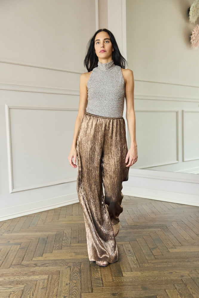 
                  
                    Lamé Pants Bronze
                  
                