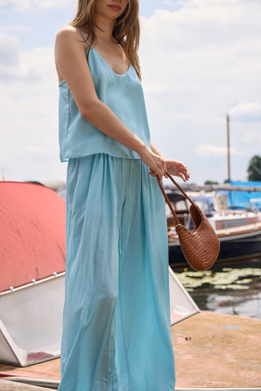 Forte Forte Silk Cami Acqua