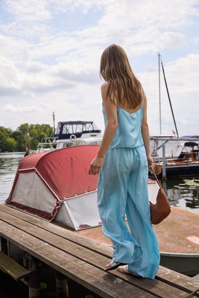 
                  
                    Forte Forte Silk Cami Acqua
                  
                