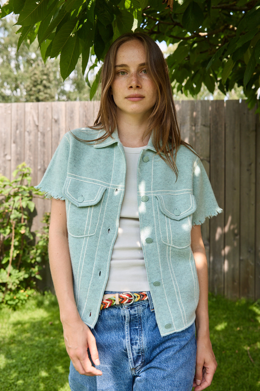 Kujten Cashmere Jacket Ocean