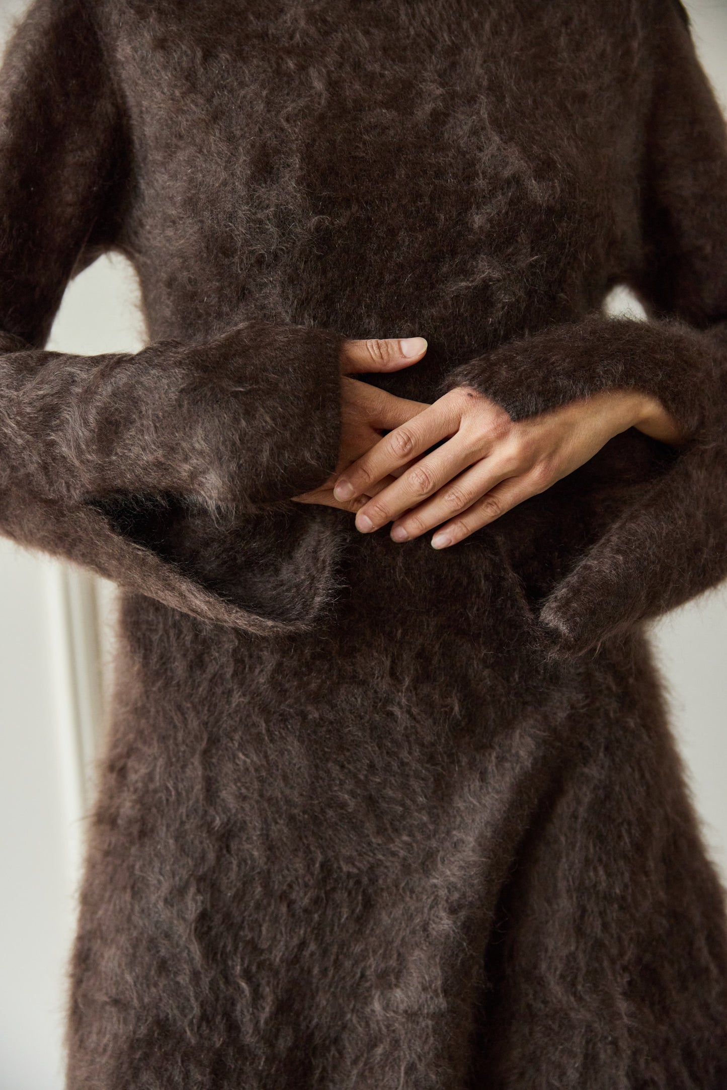 
                  
                    Brushed Cashmere Dress Chocolate
                  
                