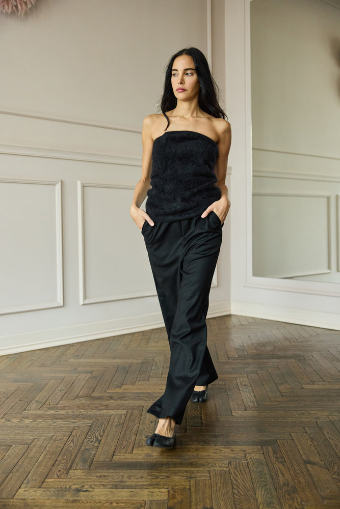 
                  
                    Brushed Cashmere Bustier
                  
                
