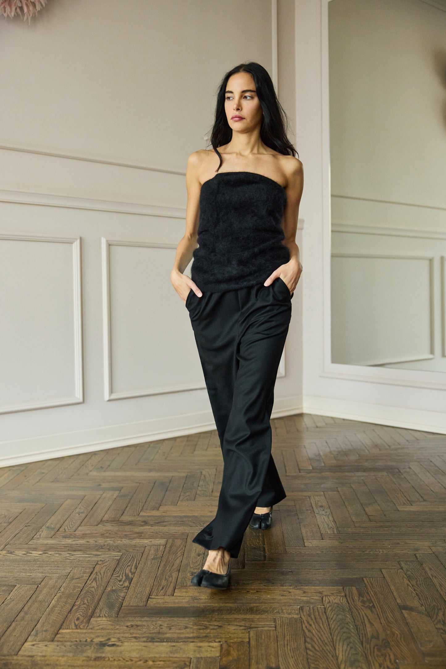 
                  
                    Brushed Cashmere Bustier
                  
                