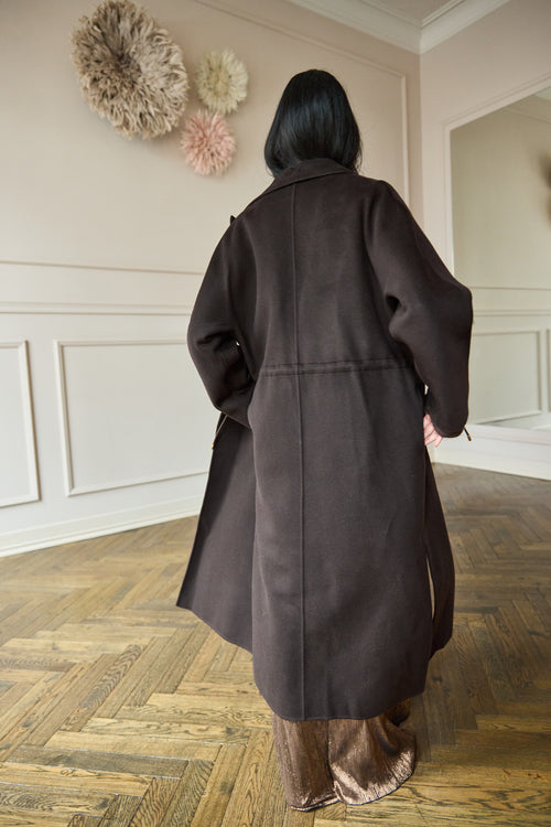 Double Face Coat Brown