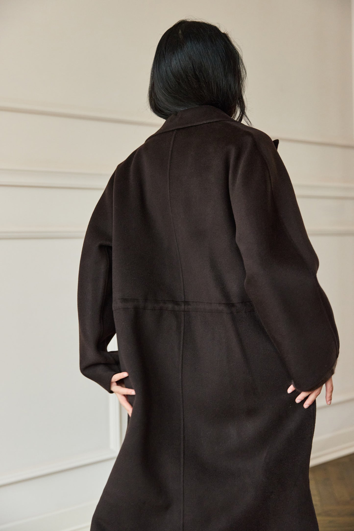 
                  
                    Drawstring Coat Brown
                  
                