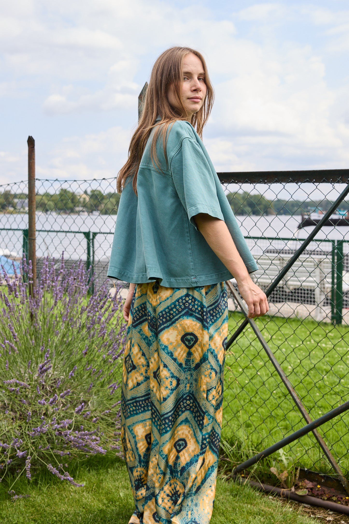 
                  
                    Xirena Ike Denim Shirt Green
                  
                
