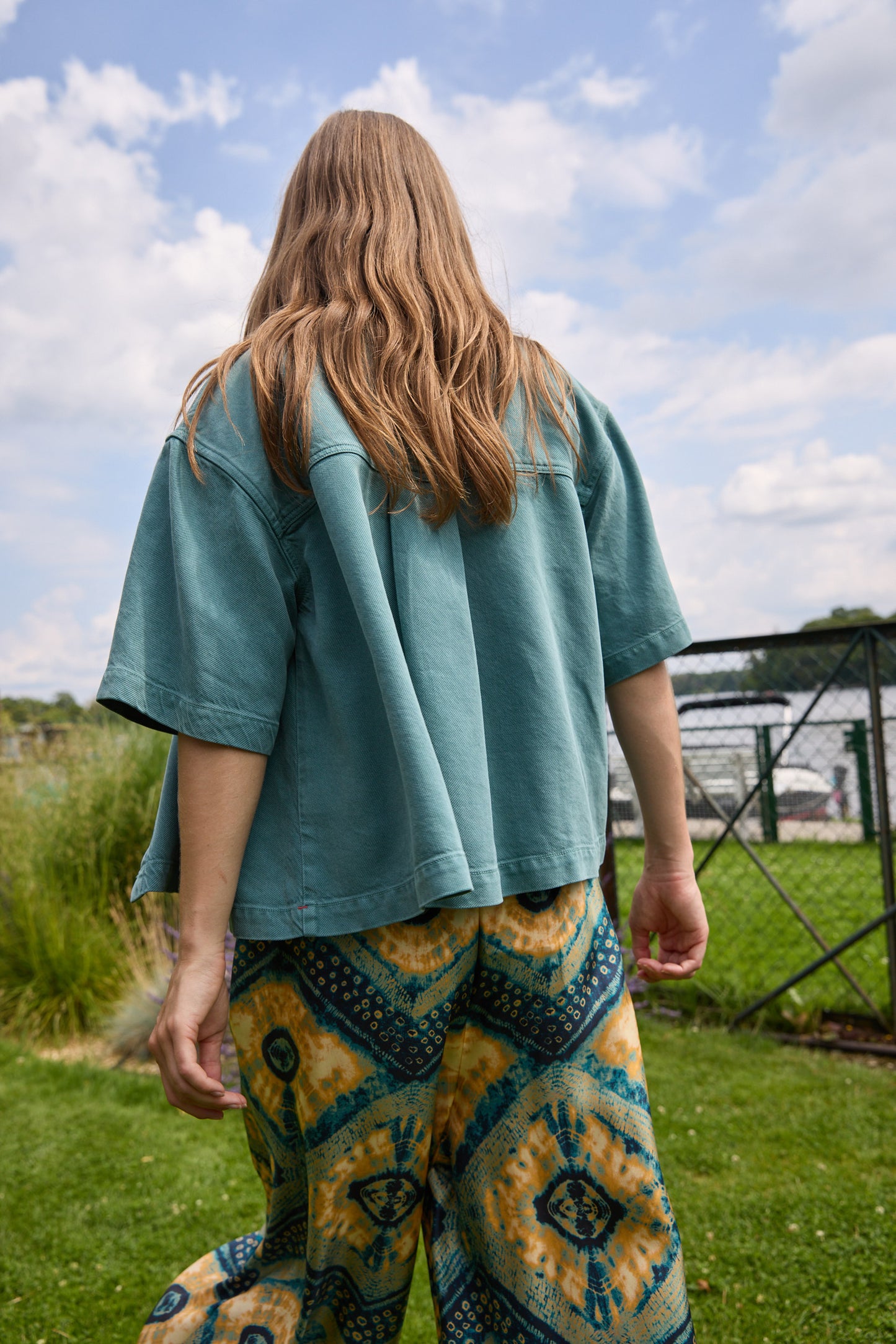 
                  
                    Xirena Ike Denim Shirt Green
                  
                