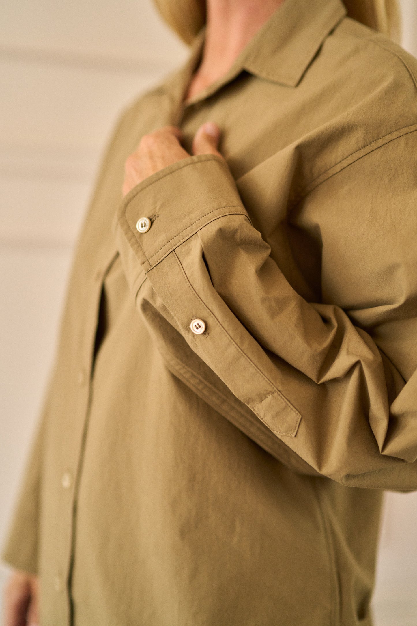 
                  
                    April First Berlin Agolde Sona Shirt Dark Khaki
                  
                