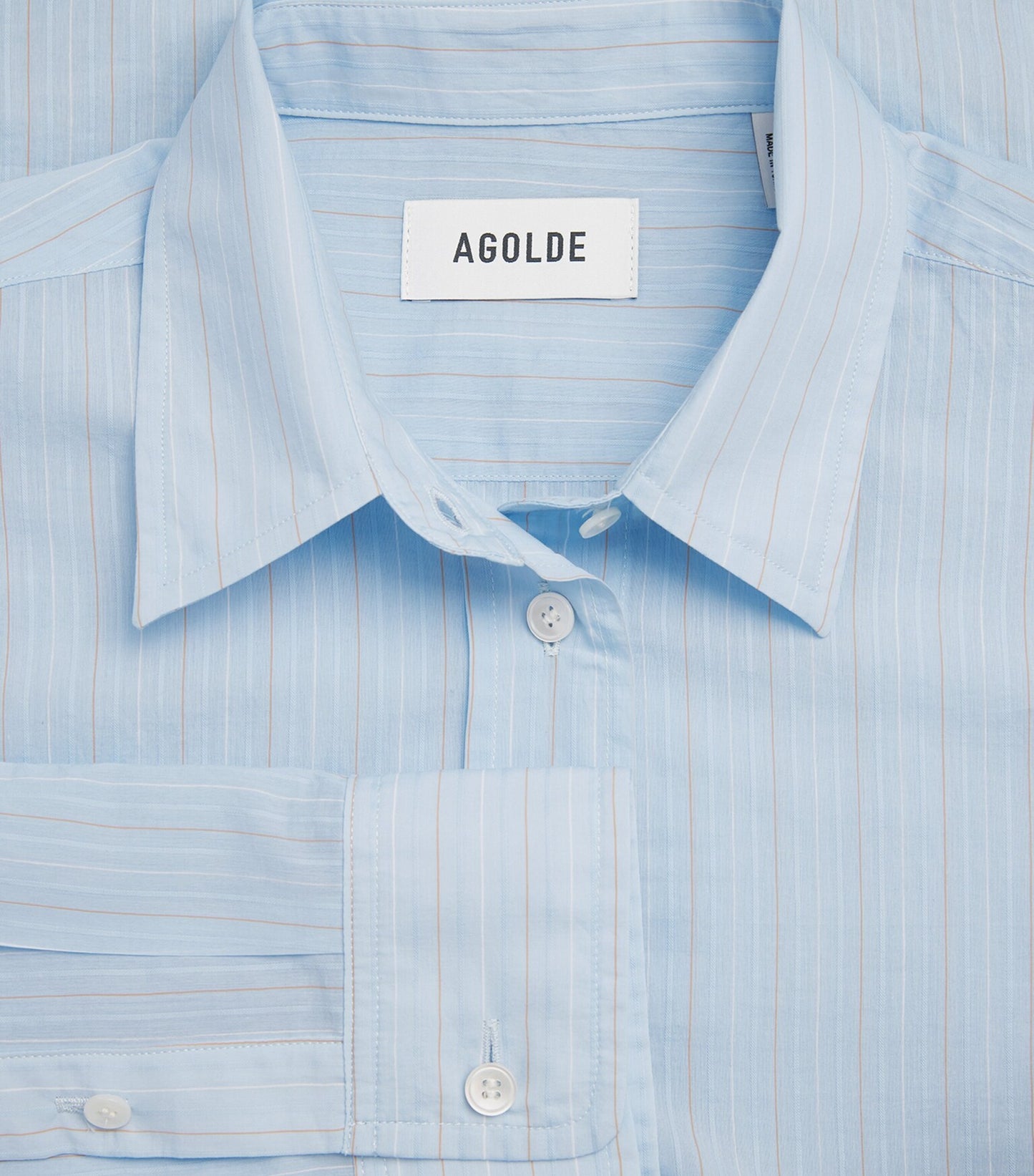 
                  
                    April First Berlin Agolde Sona Shirt Fontana Stripe/Powder Blue
                  
                