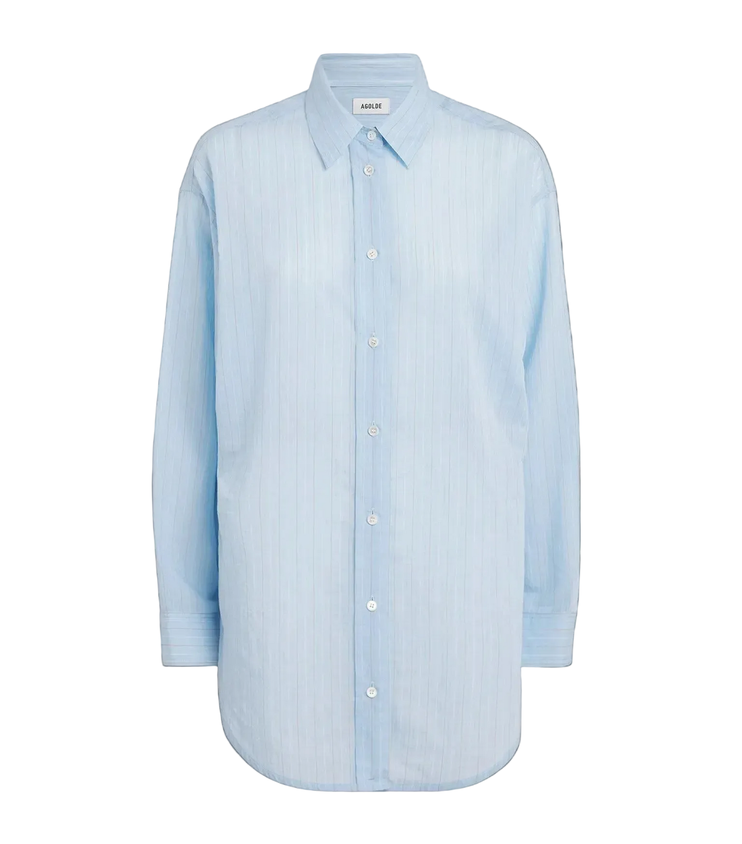
                  
                    April First Berlin Agolde Sona Shirt Fontana Stripe/Powder Blue
                  
                