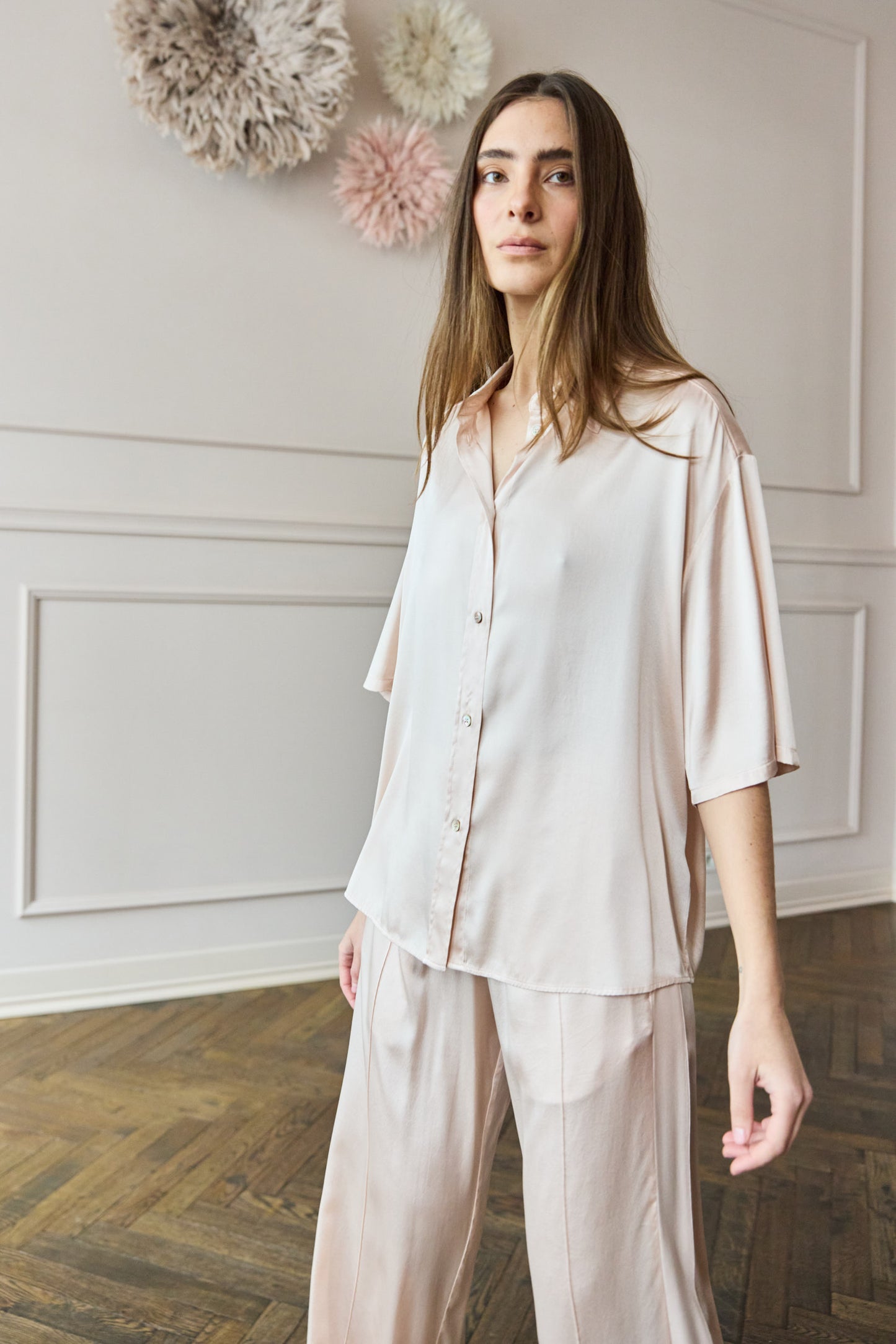 
                  
                    April First Berlin Forte Forte Silk Pants Dusty Rose
                  
                