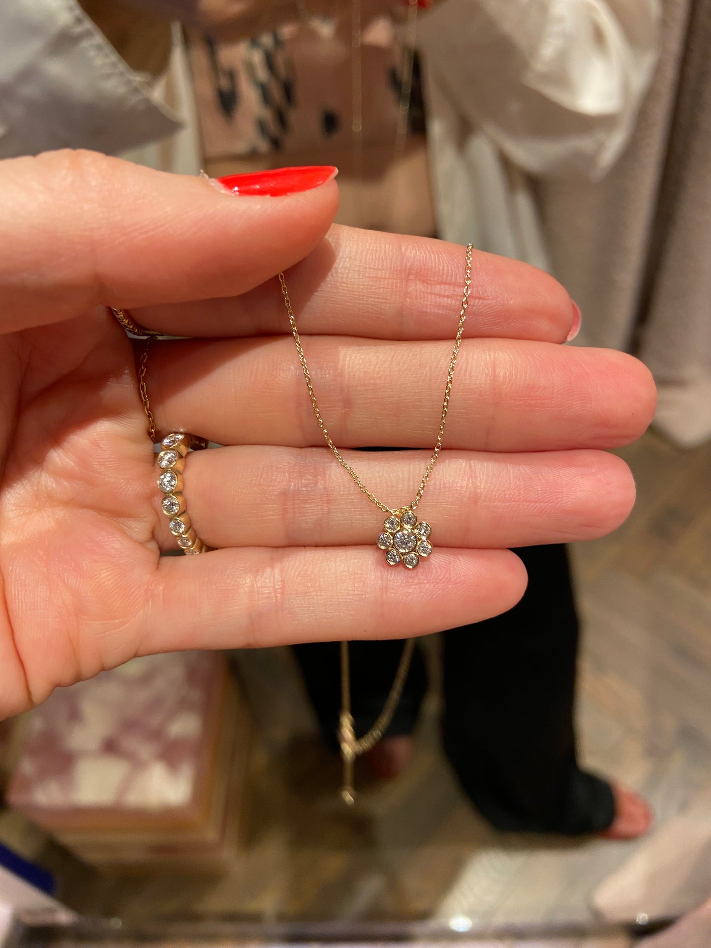 
                  
                    April First Berlin Jewelry 14K Gold Flower Pendant
                  
                