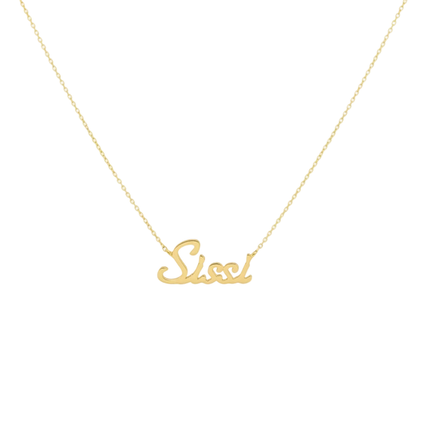 14k Gold Name Necklace