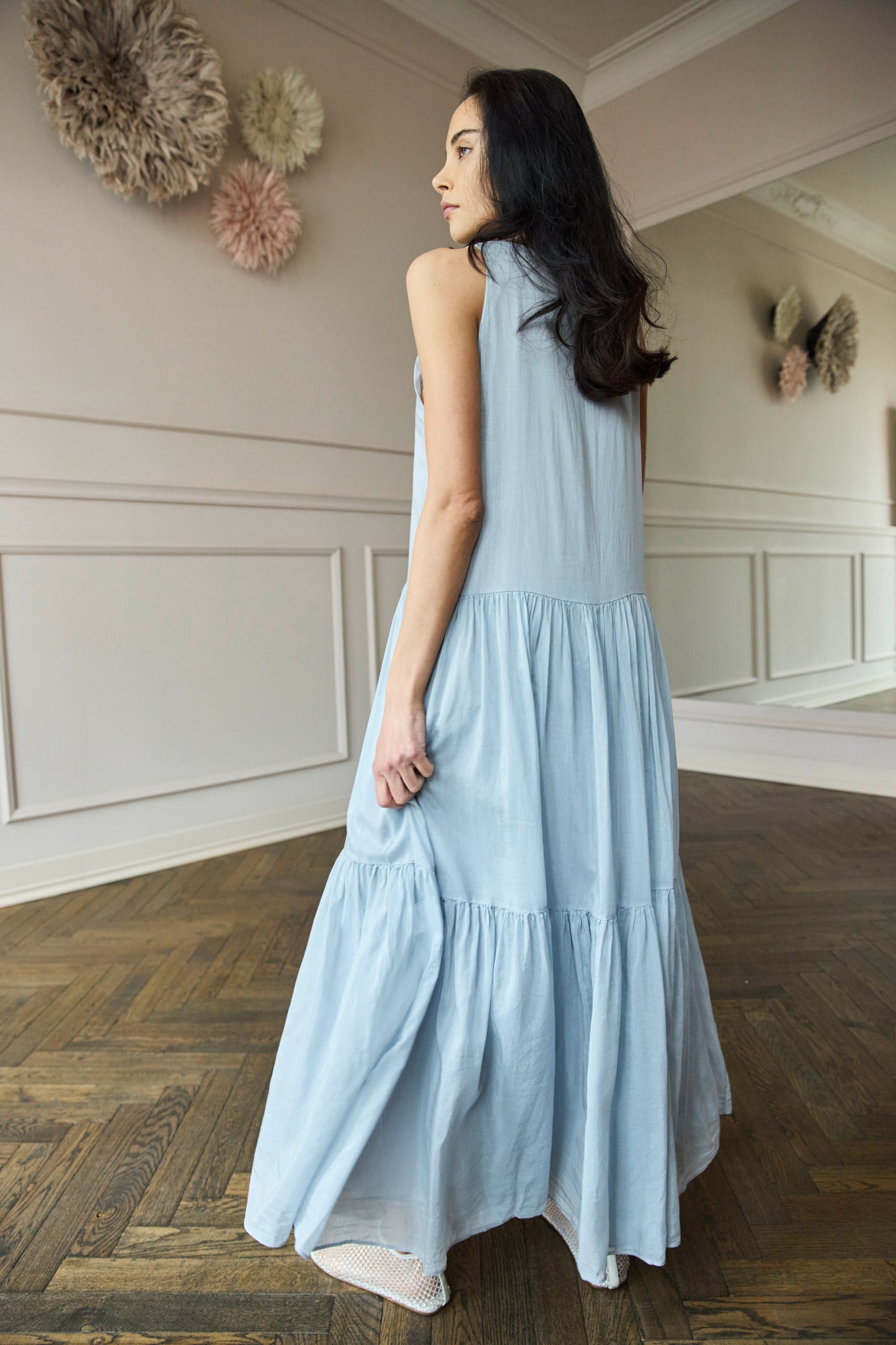 
                  
                    April First Berlin Roberto Collina Cotton Voile Dress Sky Blue
                  
                