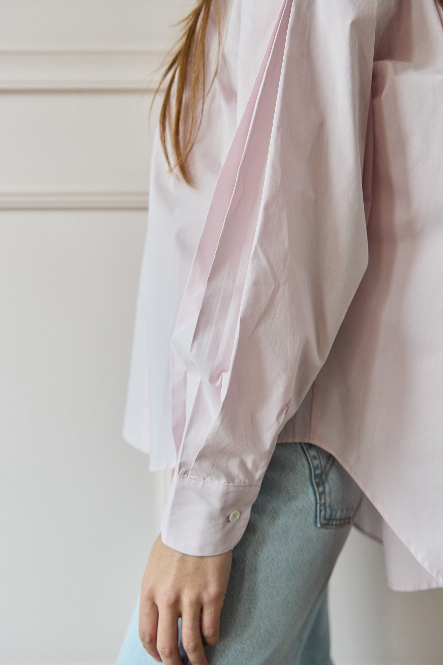 
                  
                    April First Berlin Roberto Collina Oversized Poplin Shirt Rosa 
                  
                