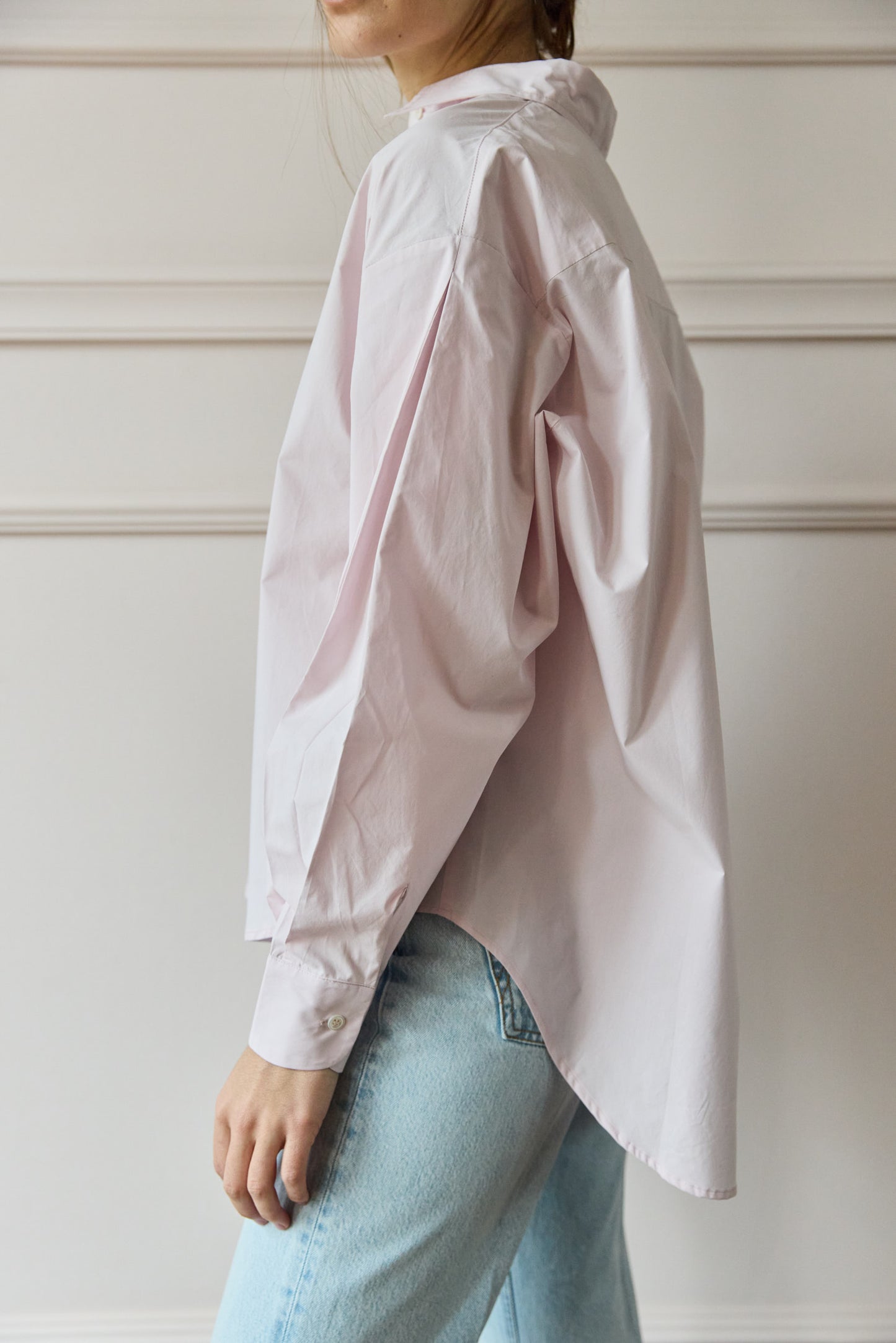 
                  
                    April First Berlin Roberto Collina Oversized Poplin Shirt Rosa 
                  
                