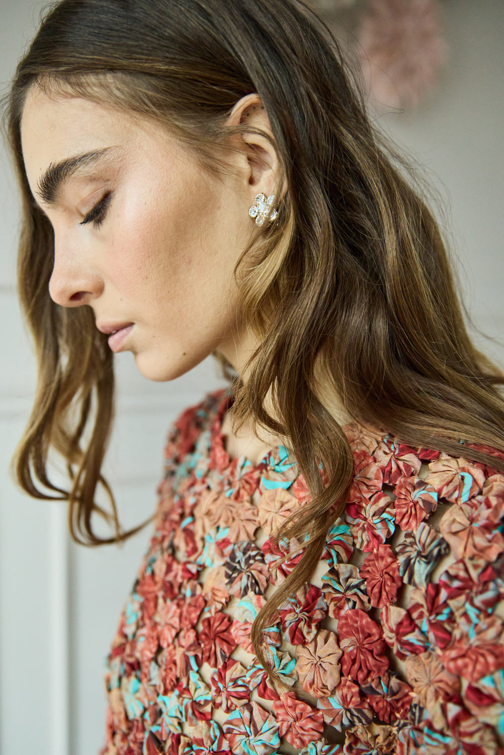 Anice Flower Ear Clips