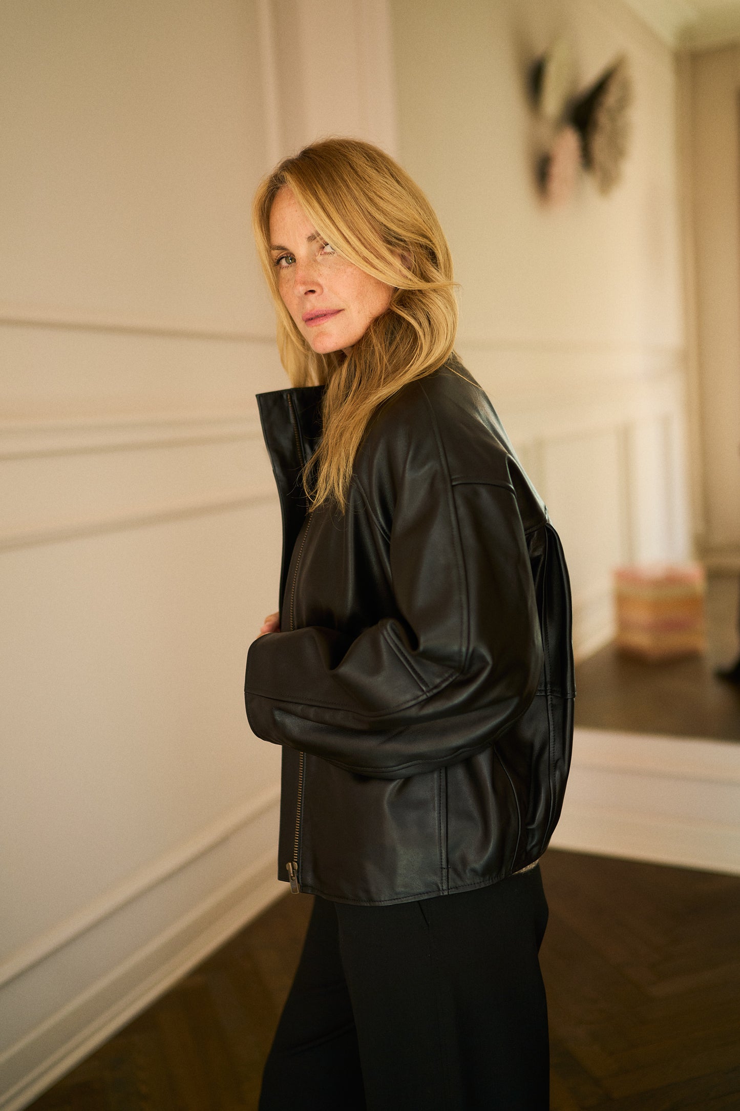 
                  
                    April First Berlin Soeur Gamma Leather Jacket Black
                  
                