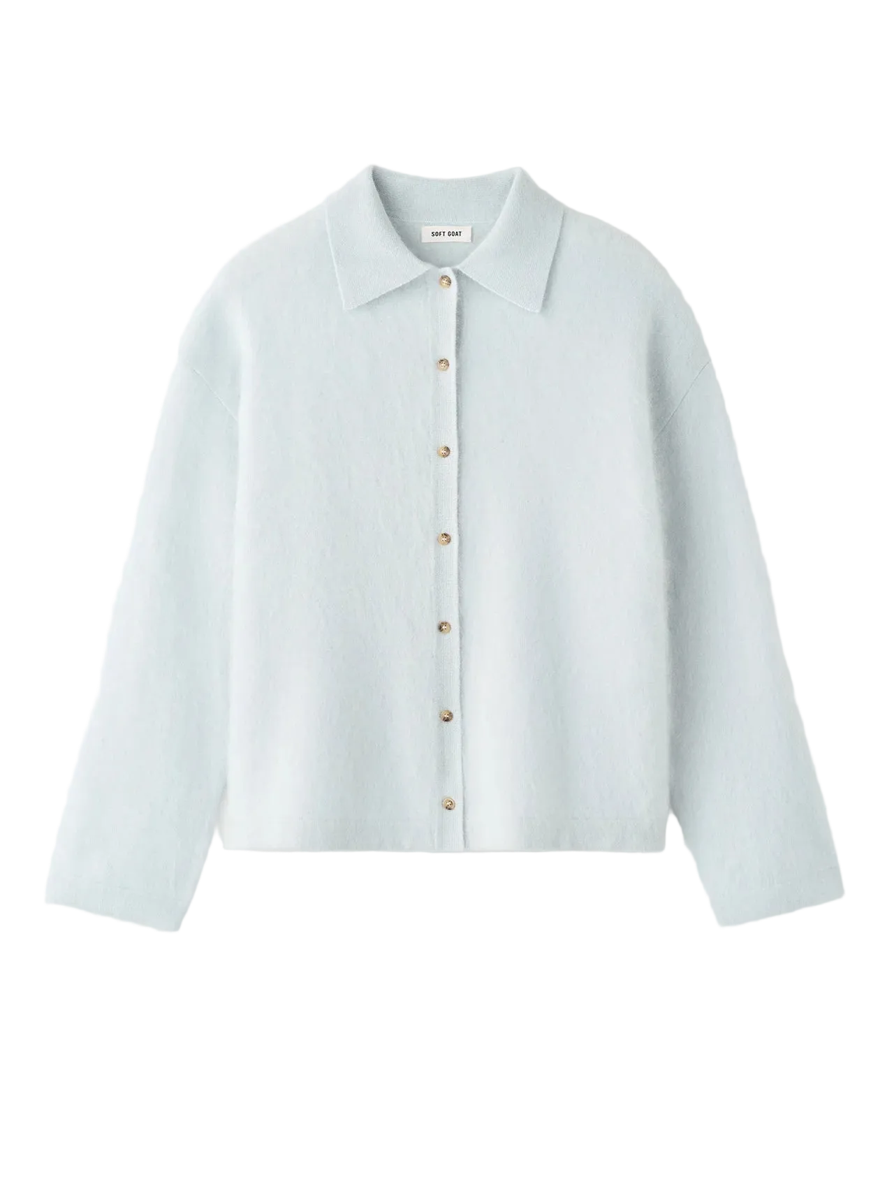 
                  
                    April First Berlin Soft Goat Brushed Shirt Ice Blue
                  
                