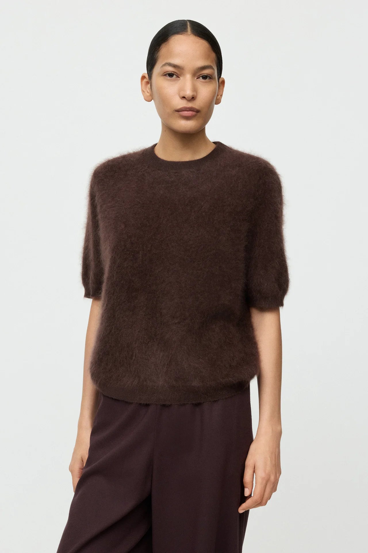 
                  
                    April First Berlin Soft Goat Brushed Short Sleeve Mocha
                  
                
