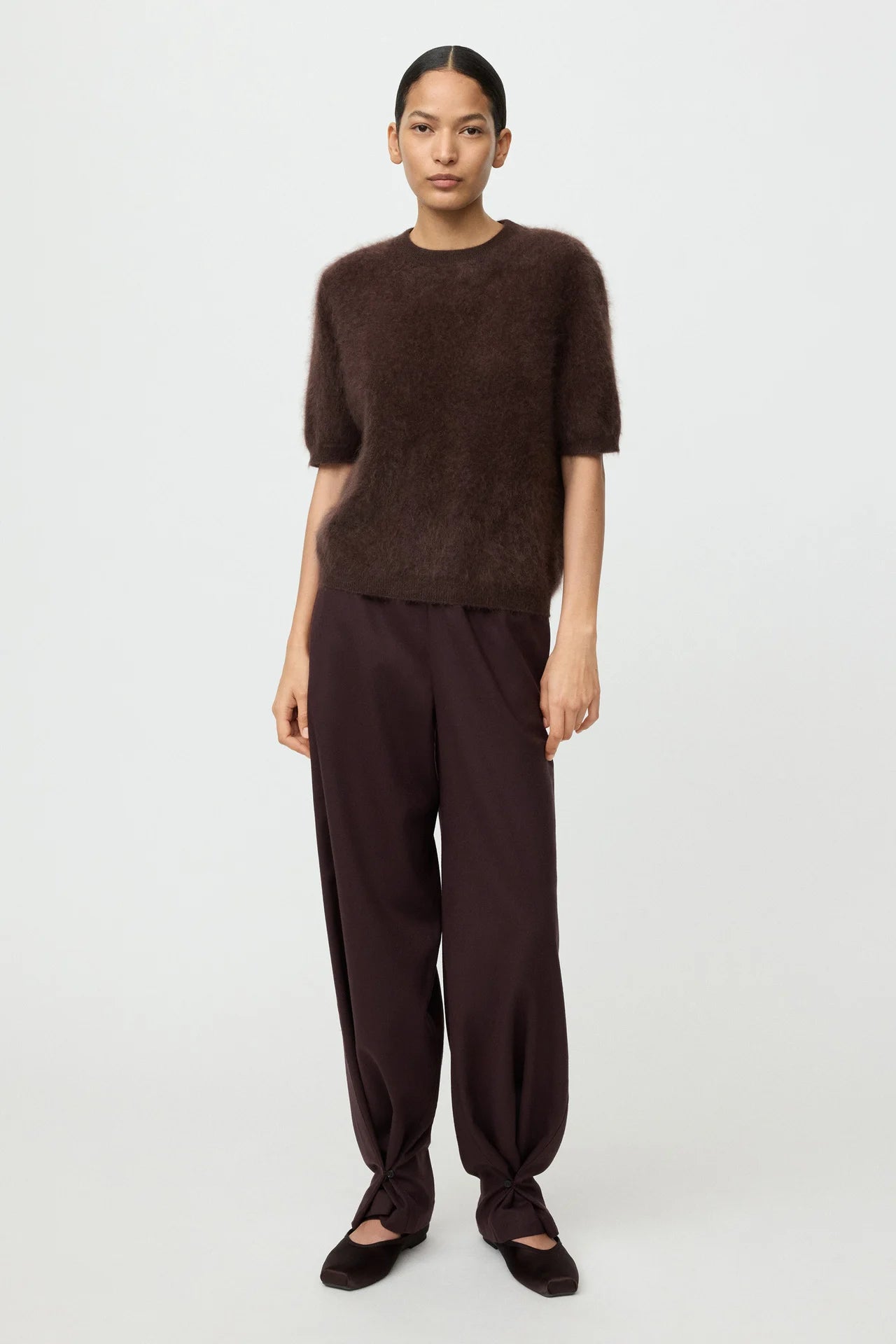 
                  
                    April First Berlin Soft Goat Brushed Short Sleeve Mocha
                  
                