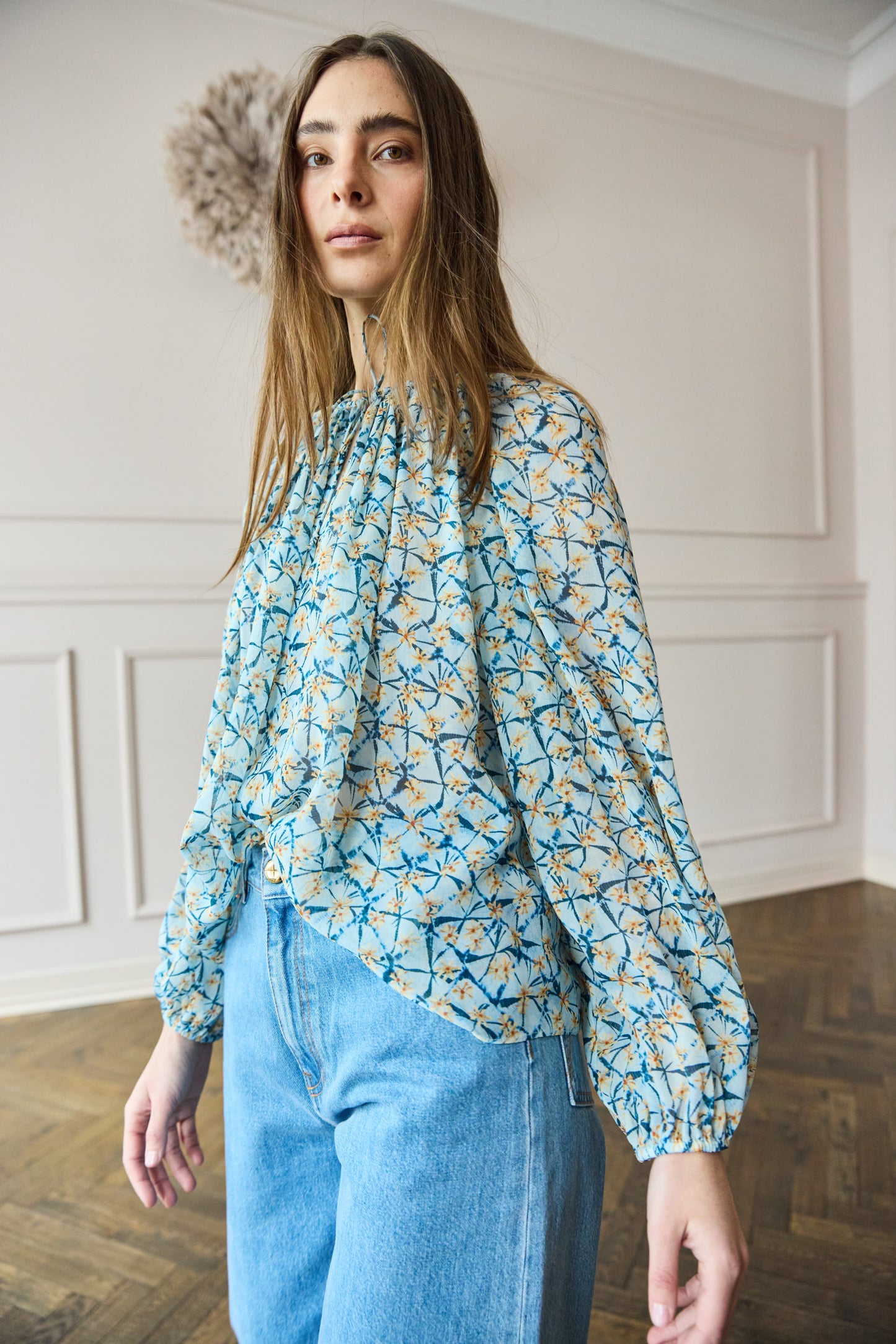 April First Berlin Ulla Johnson Sadia Silk Blouse 