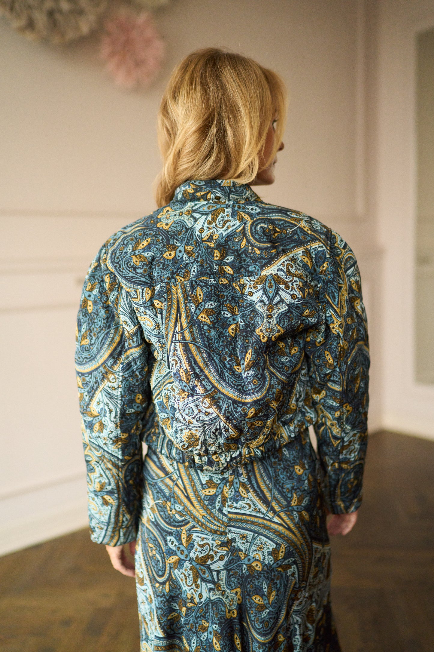 
                  
                    April First Berlin Ulla Johnson Yara Silk Jacket Prussian Blue
                  
                