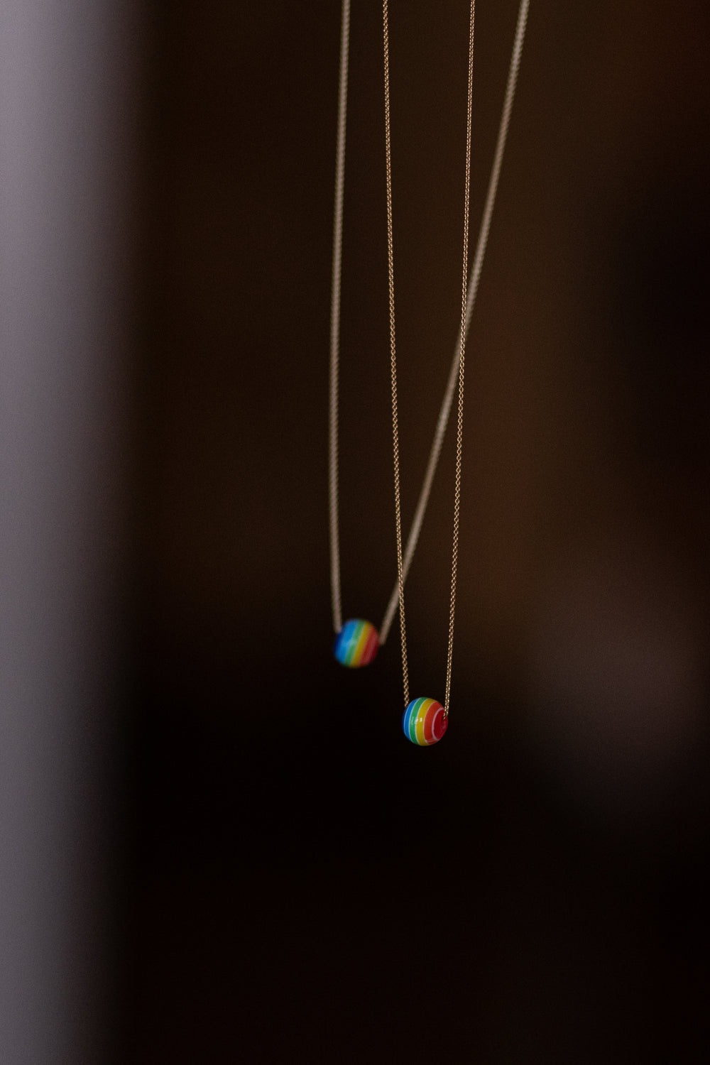 April First 14k Gold Rainbow Necklace