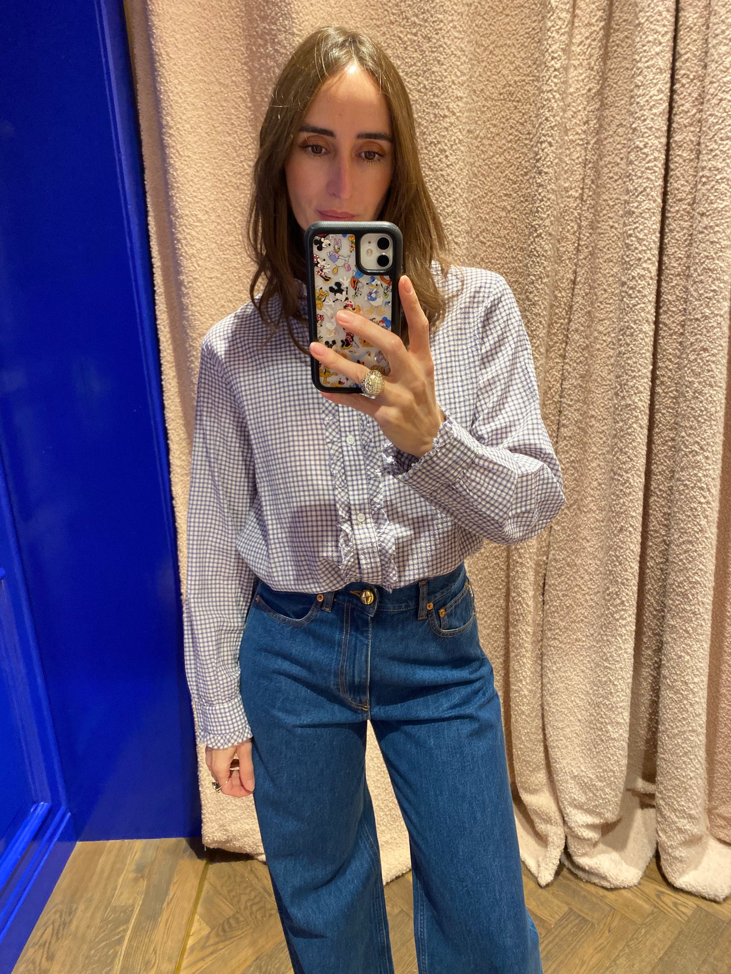 
                  
                    Amelie Shirt Blue Check
                  
                