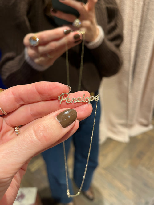 14k Gold 'Name' Necklace