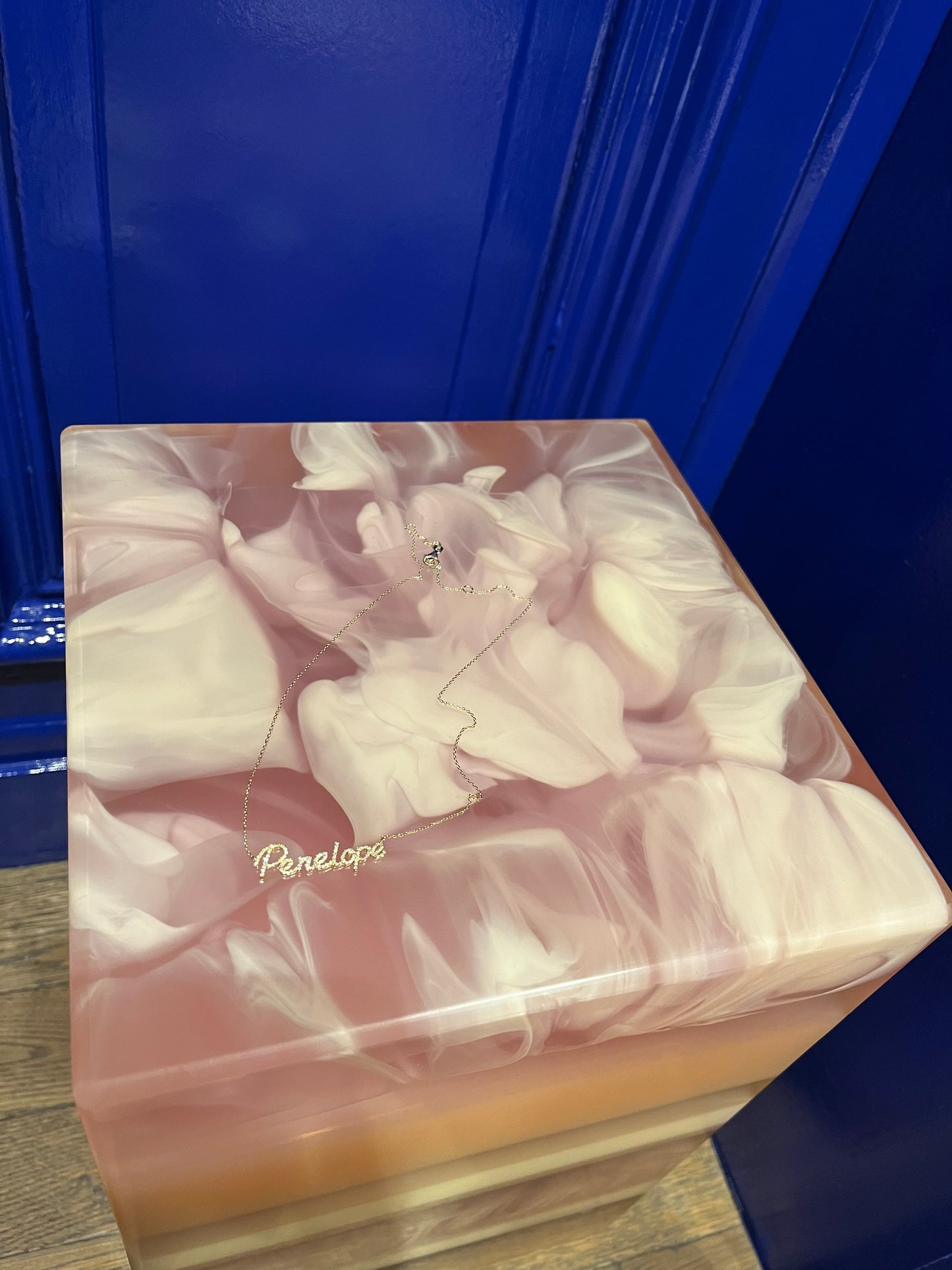 
                  
                    14k Gold 'Carrie' Diamond Name Necklace
                  
                