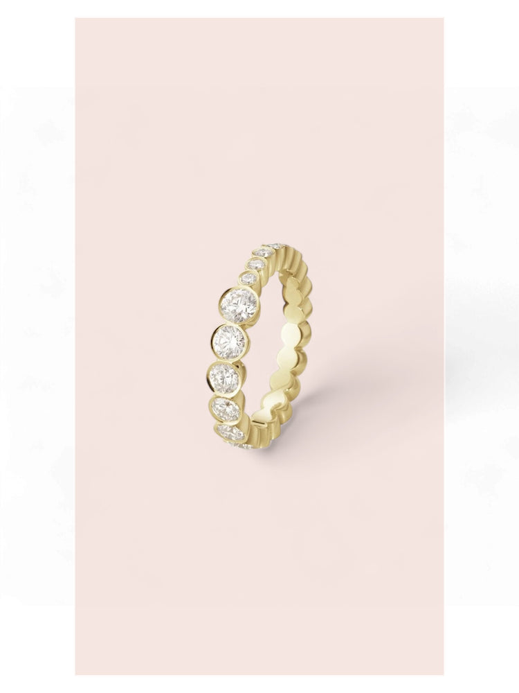 
                  
                    Made to Order | April First 14k Gold Bezel Ombre Ring
                  
                