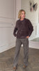 April First Berlin Soft Goat Brushed Boyfriend Crewneck Mocha