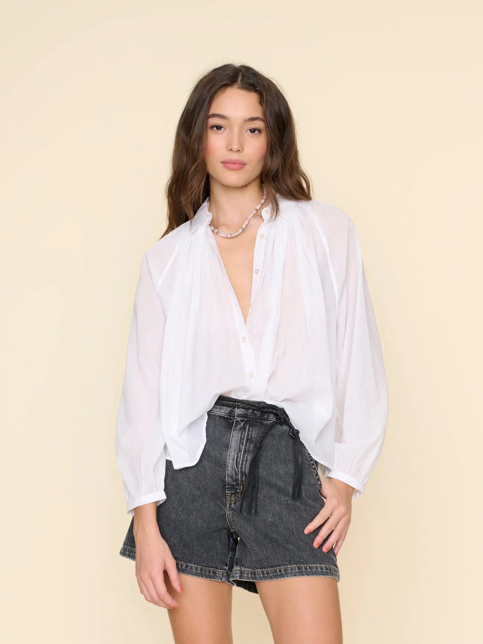 Xirena Fabienne Shirt White